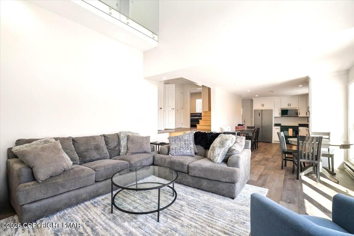 5873 Decker Road Bushkill, PA 18324 - Photo 35 of 57 a living room with furniture and a couch