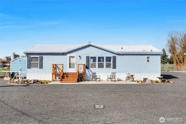 a view of a house with patio