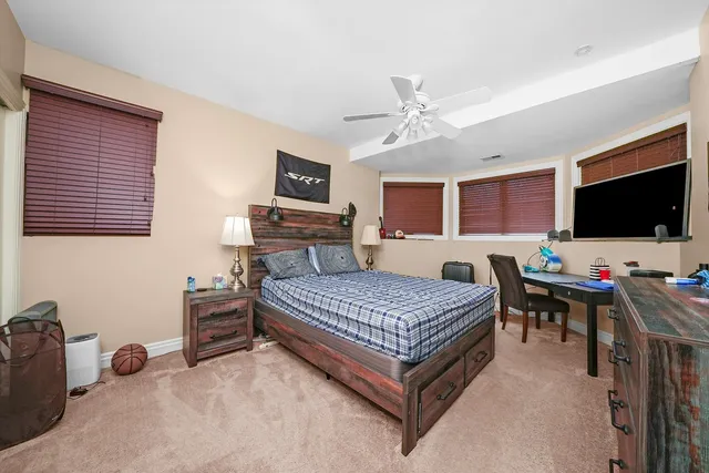 a room with furniture