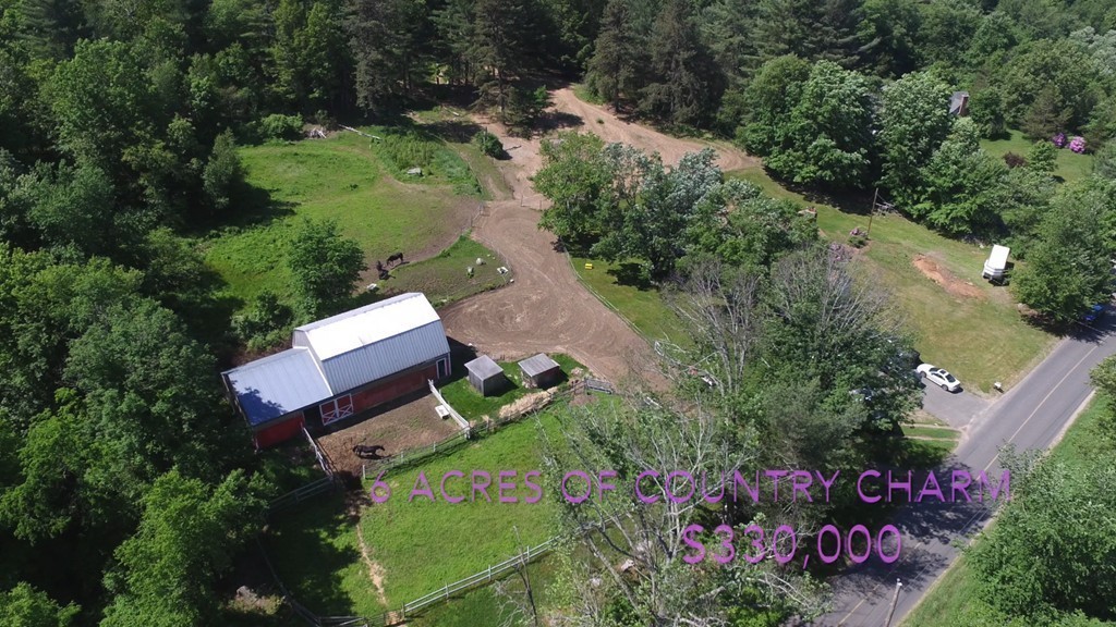135 Fenton Road Monson, MA 01057 - Photo 25 of 30 an aerial view of a house with outdoor space and street view