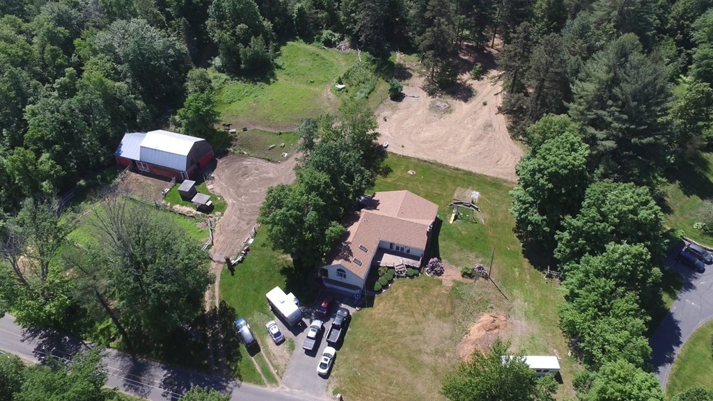 135 Fenton Road Monson, MA 01057 - Photo 4 of 30 an aerial view of a house with outdoor space