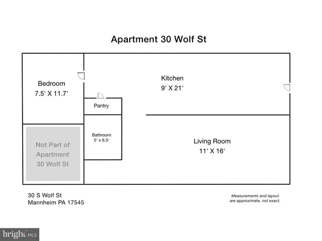 $1,195 | 31 South Main Street, Manheim, PA 17545