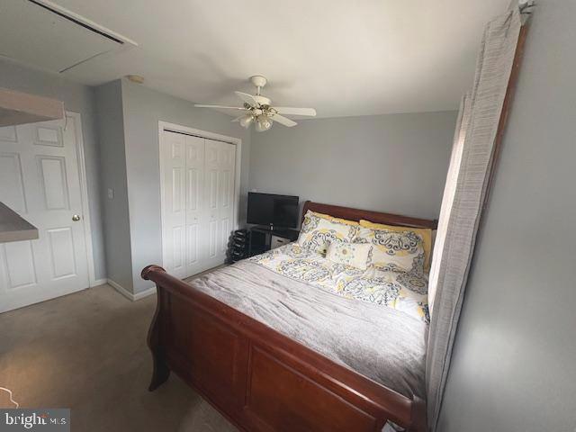 219 Connor Street Norristown, PA 19401 - Photo 25 of 38 a bedroom with a bed and a mirror