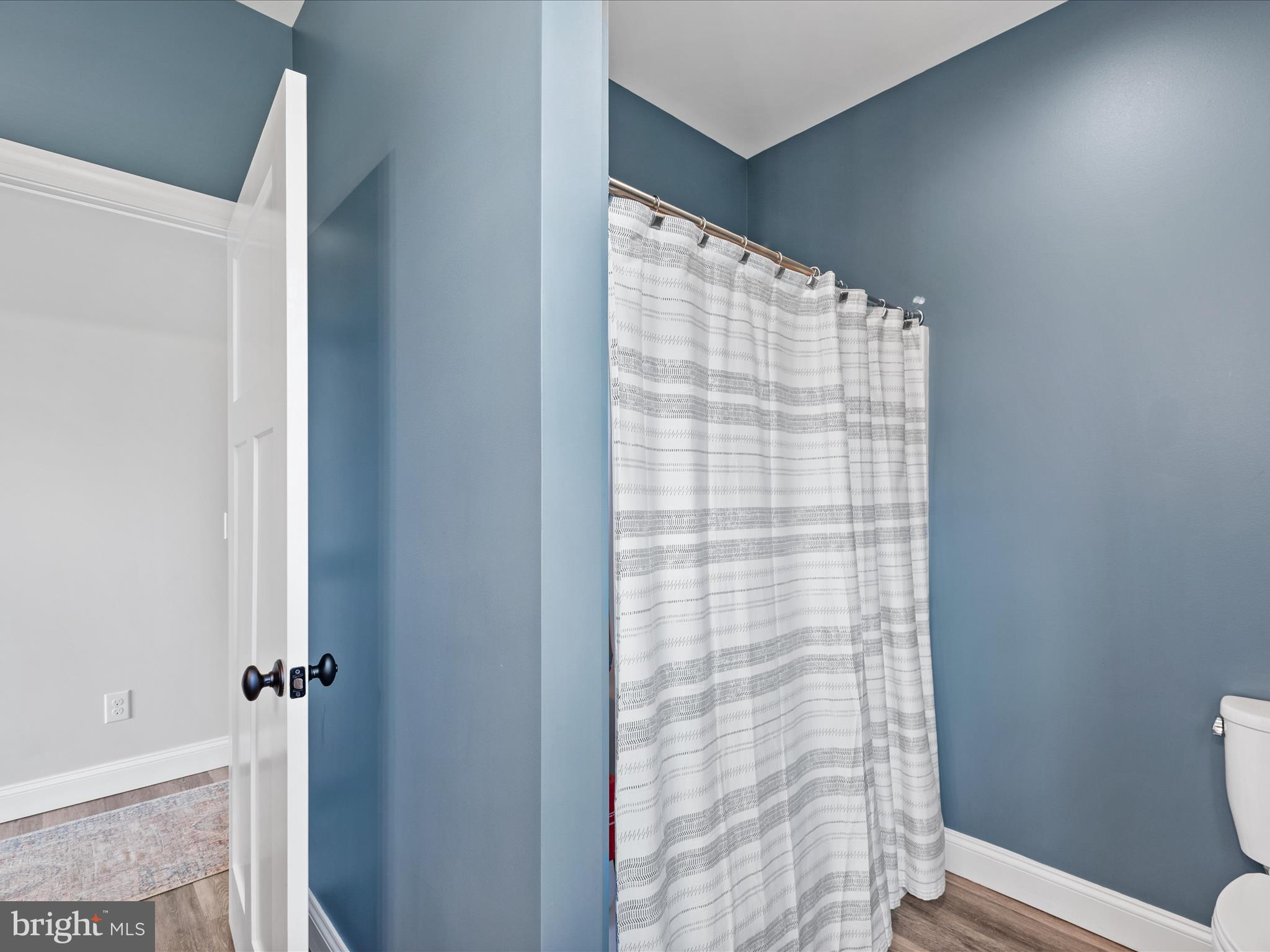 20355 Cool Spring Road Milton, DE 19968 - Photo 37 of 54 a bathroom with a shower curtain and a toilet