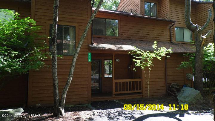 a front view of a house