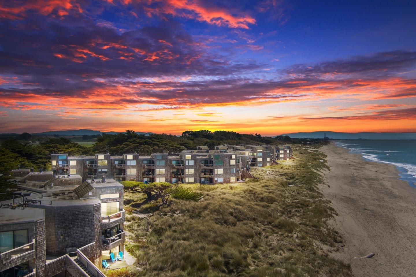 101 Shell Road, Unit 108 Watsonville, CA 95076 - Photo 2 of 38 a view of a city with sunset view