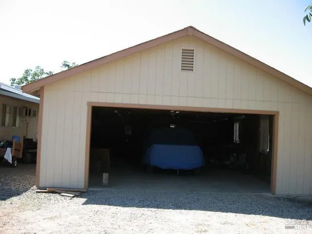 a backyard of a house