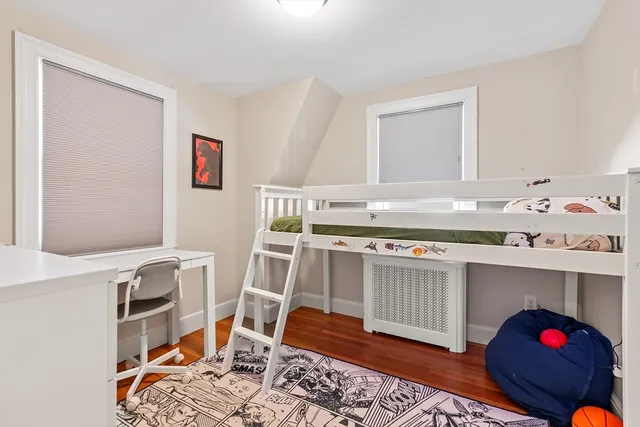 a workspace with furniture and window