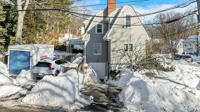 a view of a house with a patio