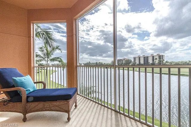 a view of a chair in a balcony