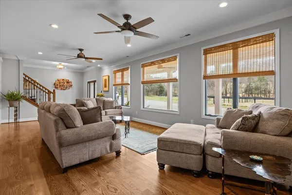 a bedroom with bed and window