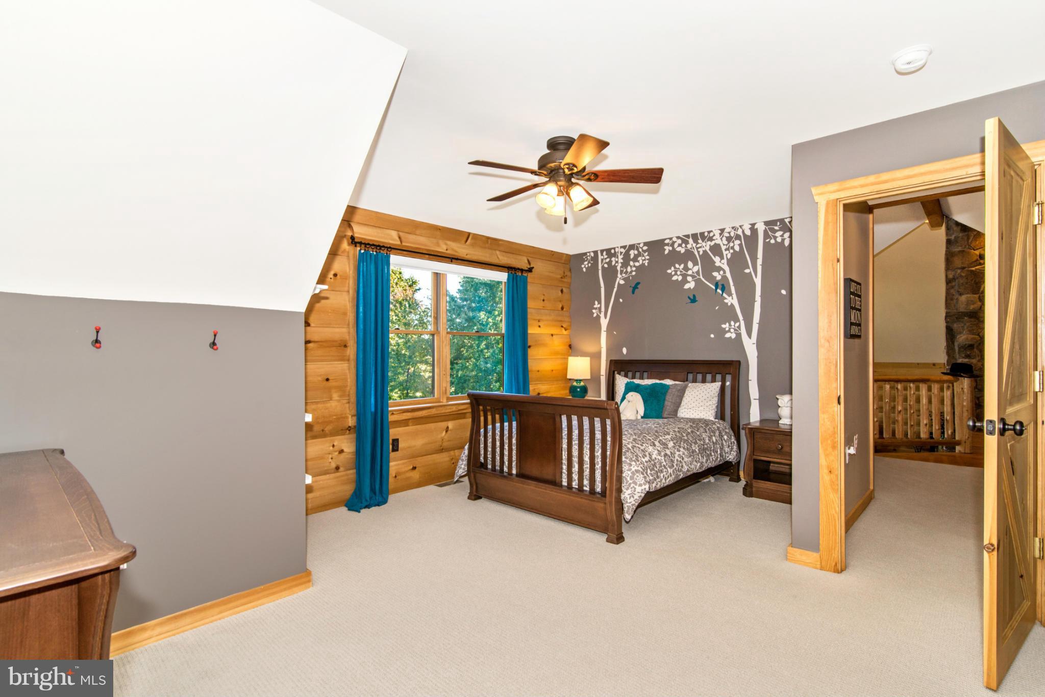 4731 Buffalo Road Mount Airy, MD 21771 - Photo 28 of 30 a bedroom with a bed and a chandelier