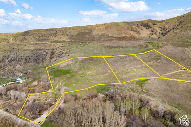 5337 East Maple Creek Road, Unit 1 Franklin, ID 83237 - Photo 24 of 28 Overview of rural landscape featuring property boundaries highlighted and mountains