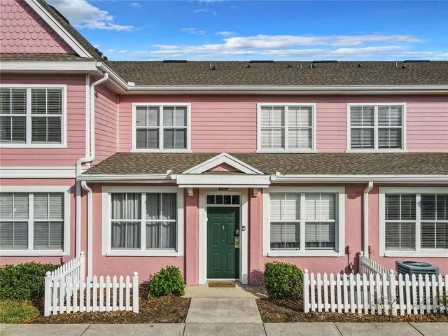 front view of a brick house