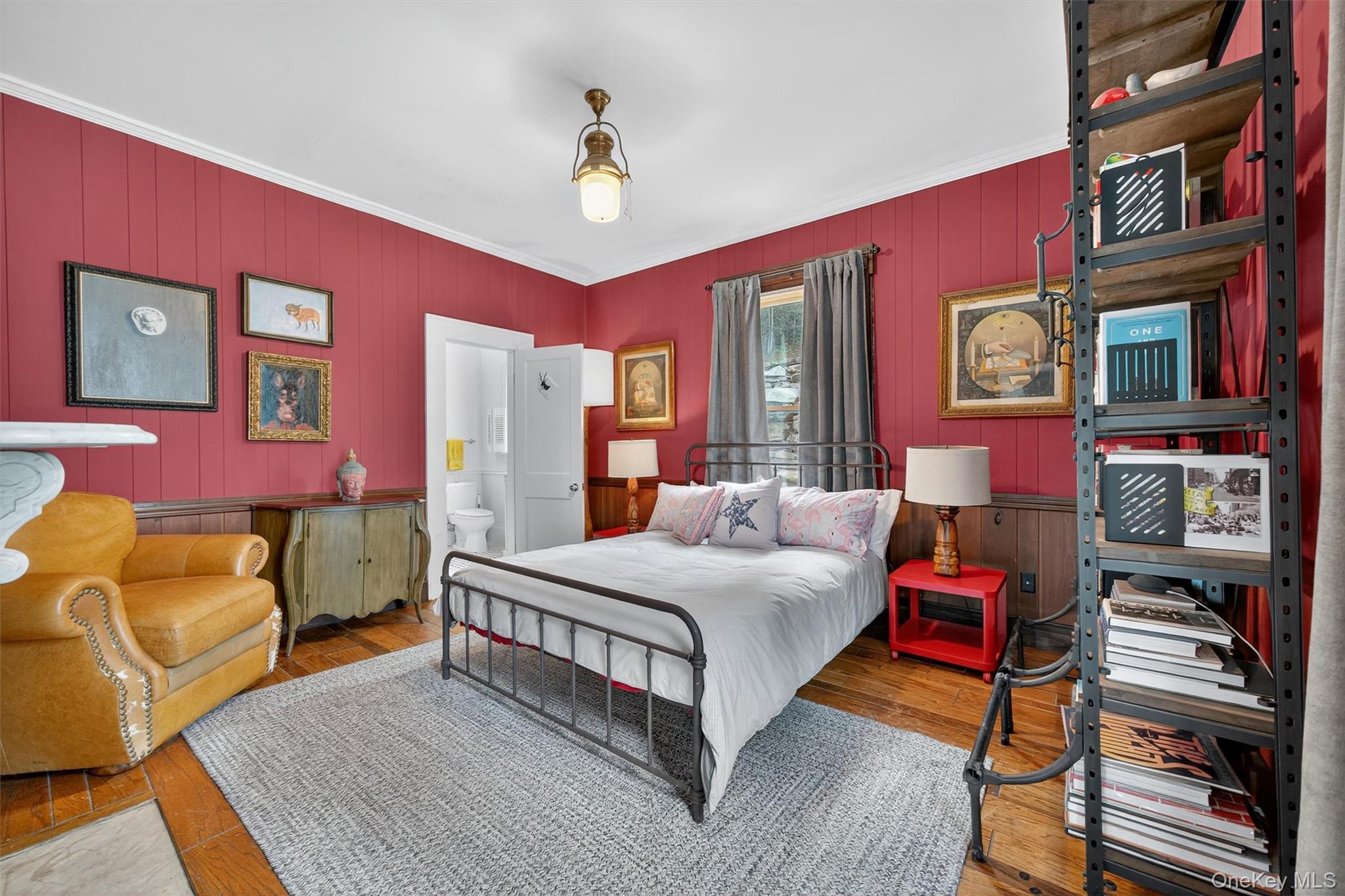 1657 River Road Damascus, PA 18415 - Photo 11 of 43 a bedroom with a bed and wooden floor