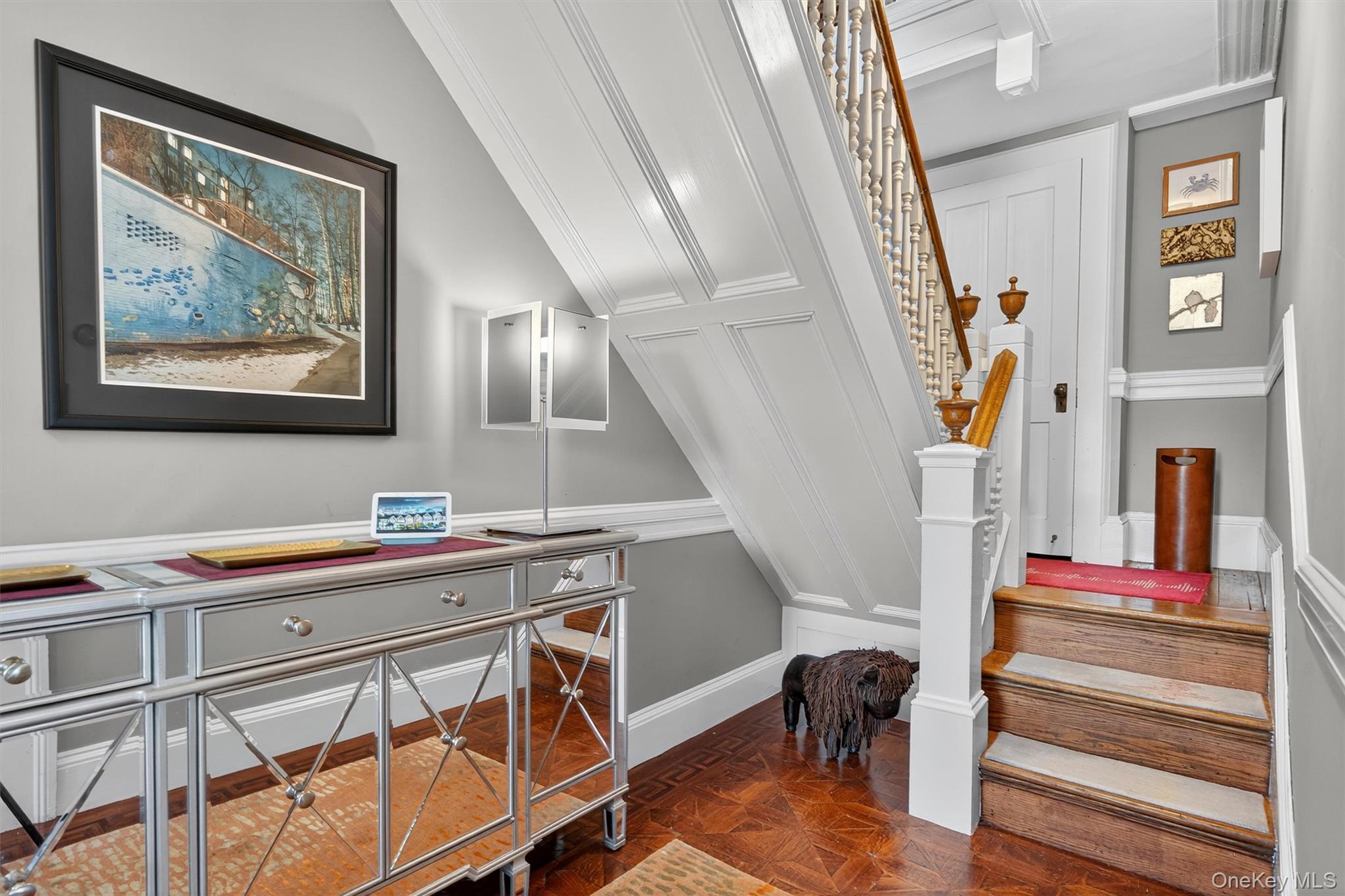 1657 River Road Damascus, PA 18415 - Photo 21 of 43 a view of a hallway with workspace and stairs