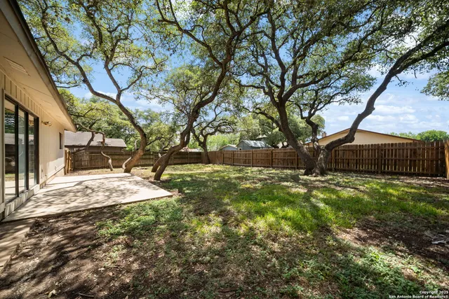 a view of yard with tree