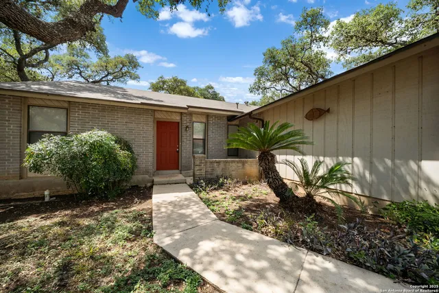 a view of a back yard of the house