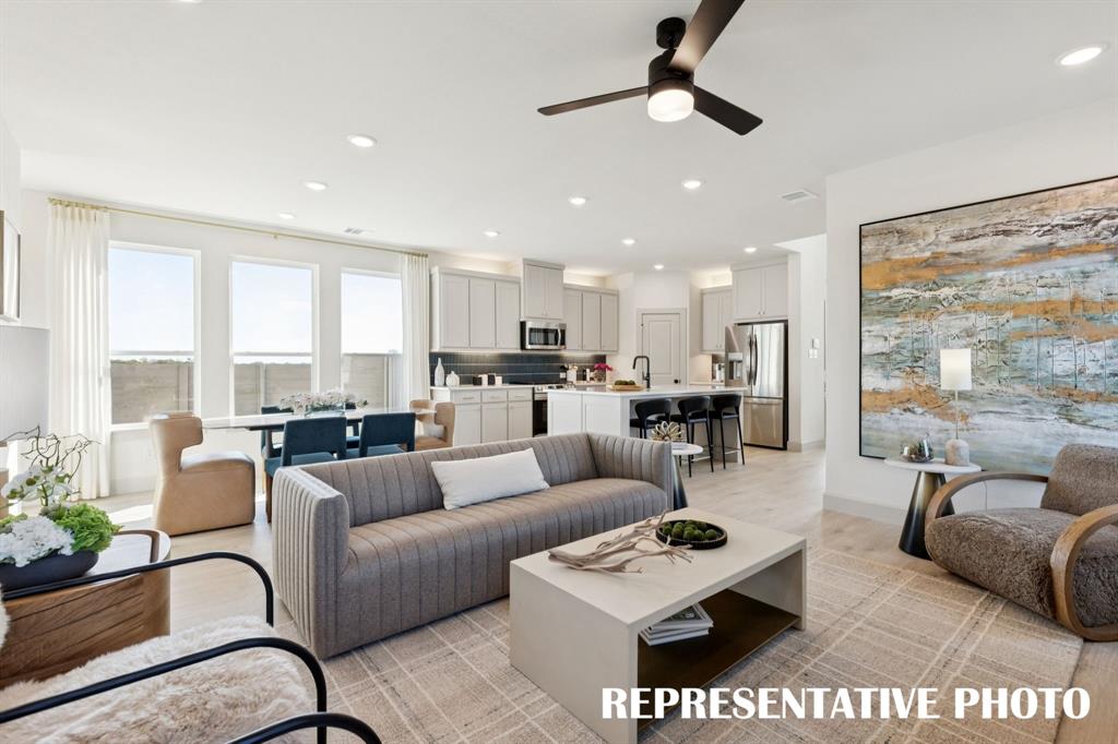 3759 Goddard Road McKinney, TX 75071 - Photo 9 of 20 You'll find a family room large enough to host the entire family in our Bella II plan. REPRESENTATIVE PHOTO