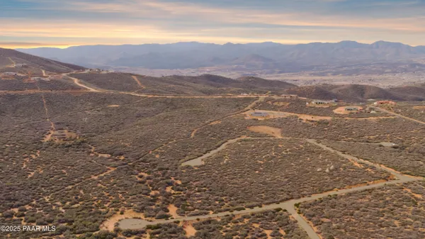 a view of city and mountain
