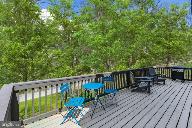 a view of a two chairs on deck
