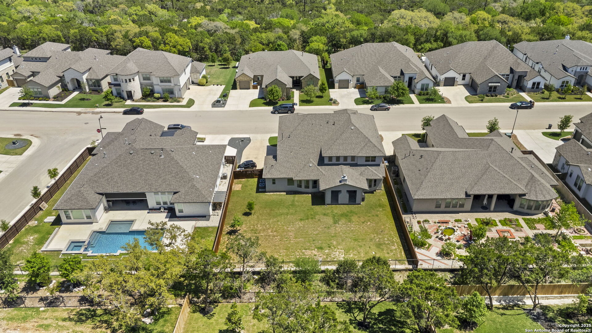 18323 Powder San Antonio, TX 78257 - Photo 4 of 42 an aerial view of a house with swimming pool and outdoor seating