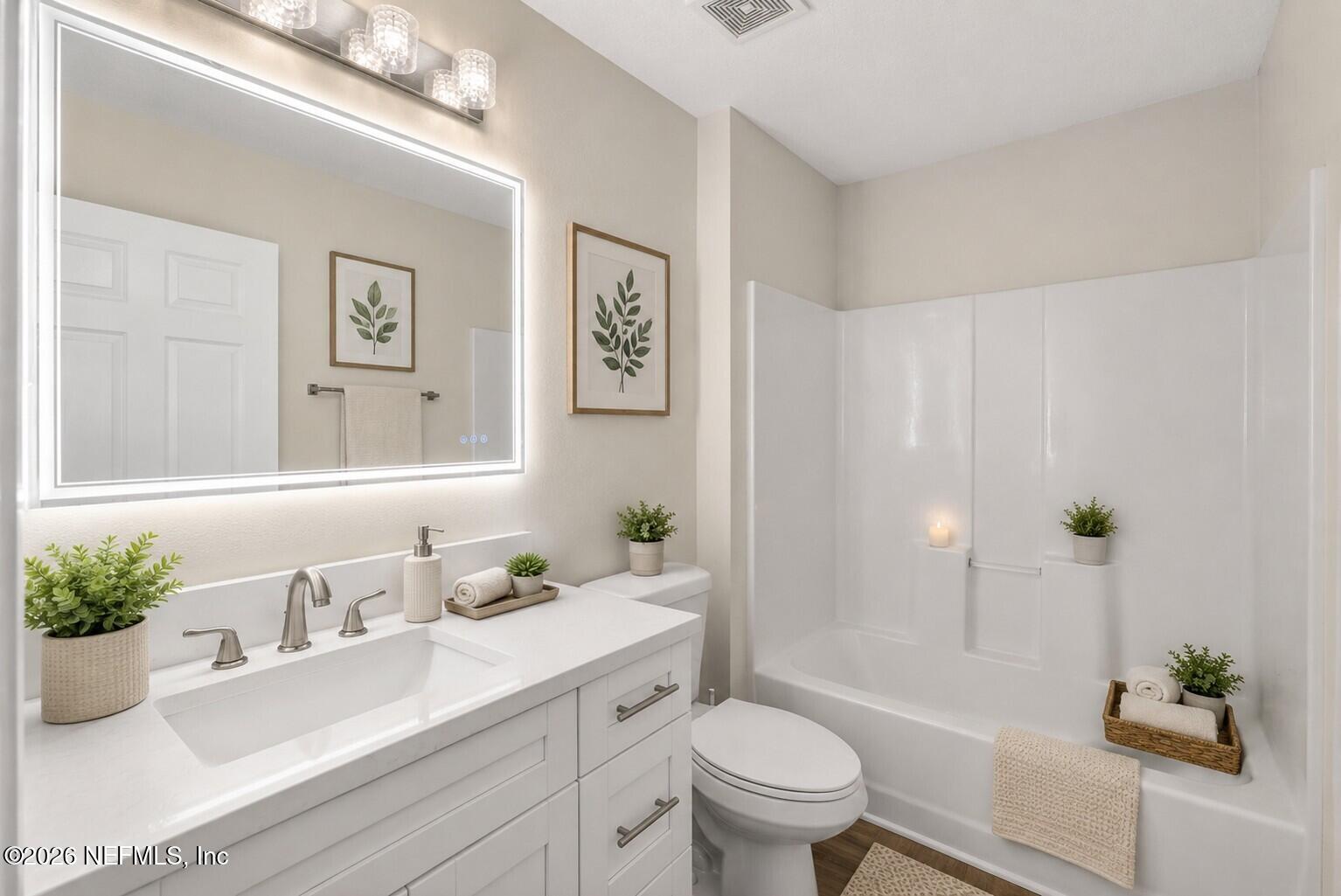 7920 Merrill Road, Unit 615 Jacksonville, FL 32277 - Photo 16 of 26 Virtualy Staged Master Bathroom