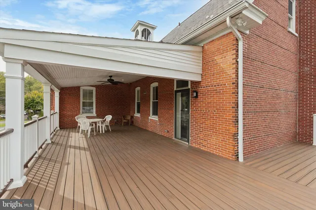 a view of outdoor space with seating space