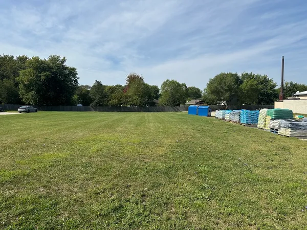 a view of a lake with beach
