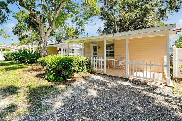 a bathroom with a shower curtain and a toilet