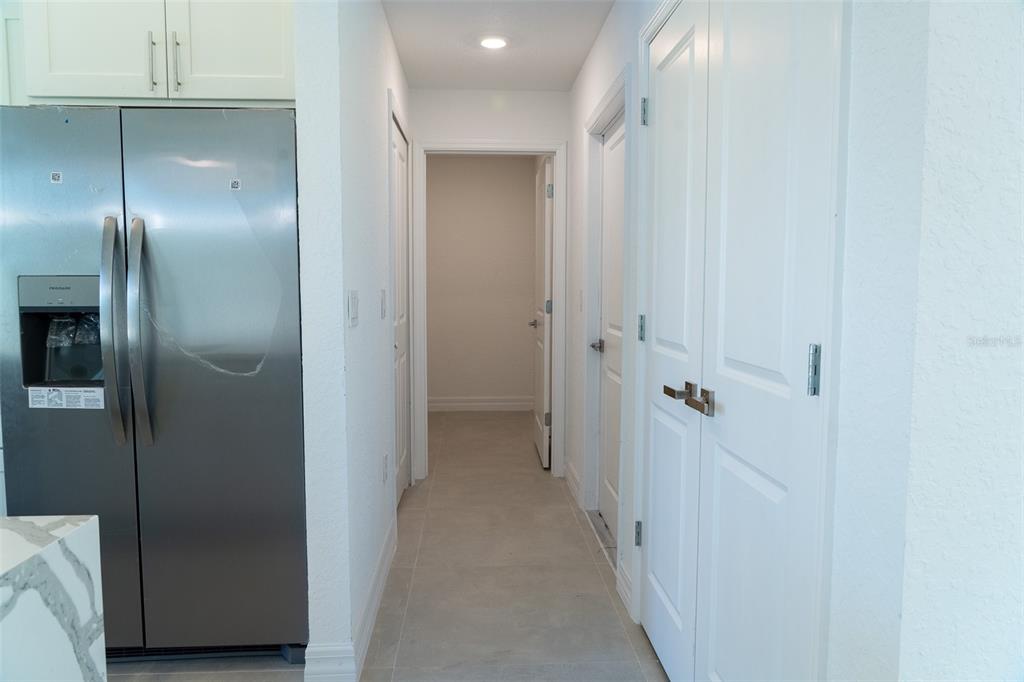 17820 Southwest 33rd Terrace Ocala, FL 34473 - Photo 21 of 35 a view of a hallway with closet and wooden floor