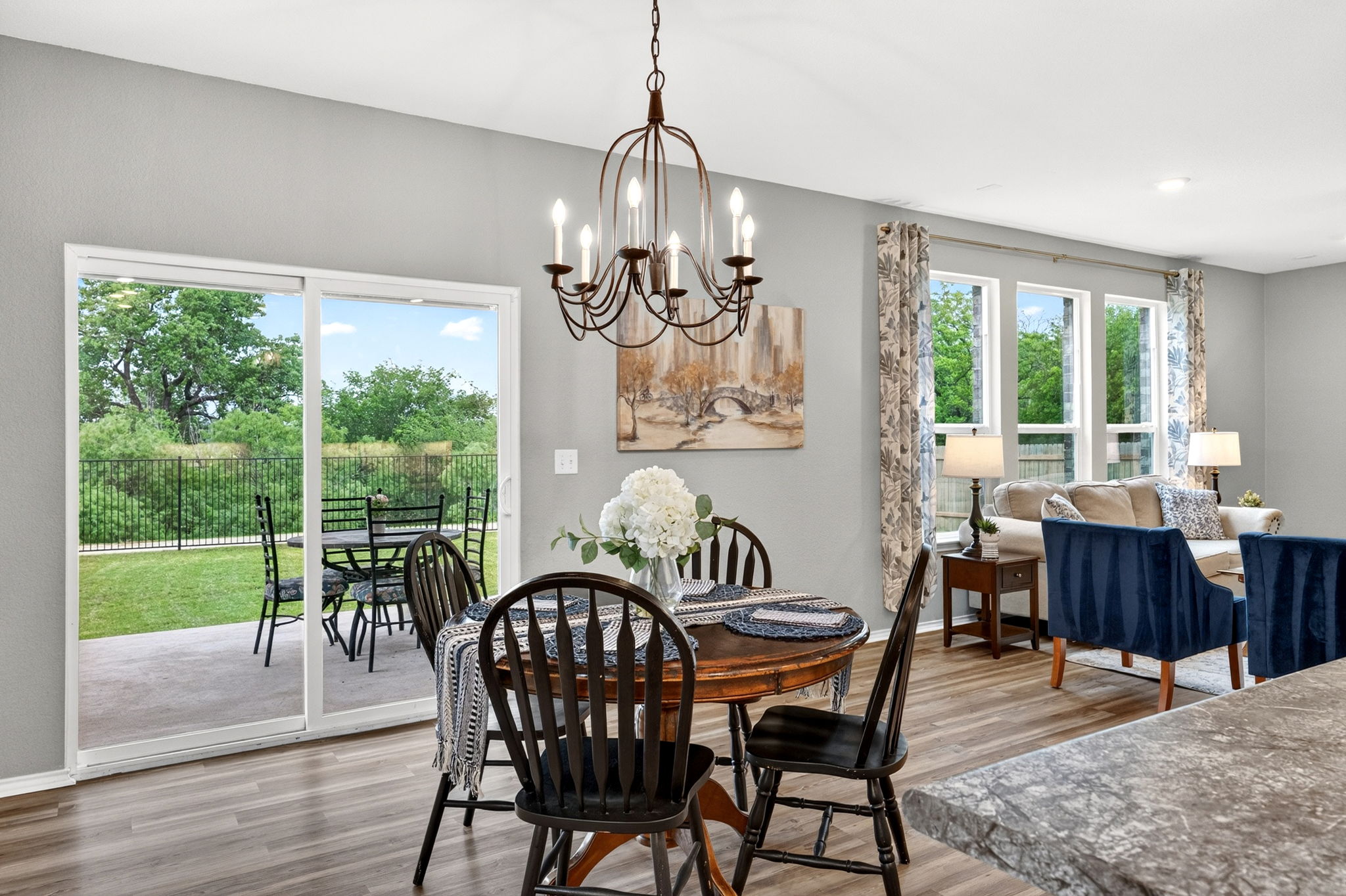 326 Linden Street Bastrop, TX 78602 - Photo 21 of 39 Large dining room open to the living room and kitchen. Plenty of room for a large dining table.