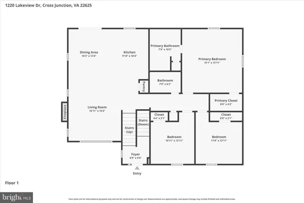 $345,000 | 1220 Lakeview Drive, Cross Junction, VA 22625