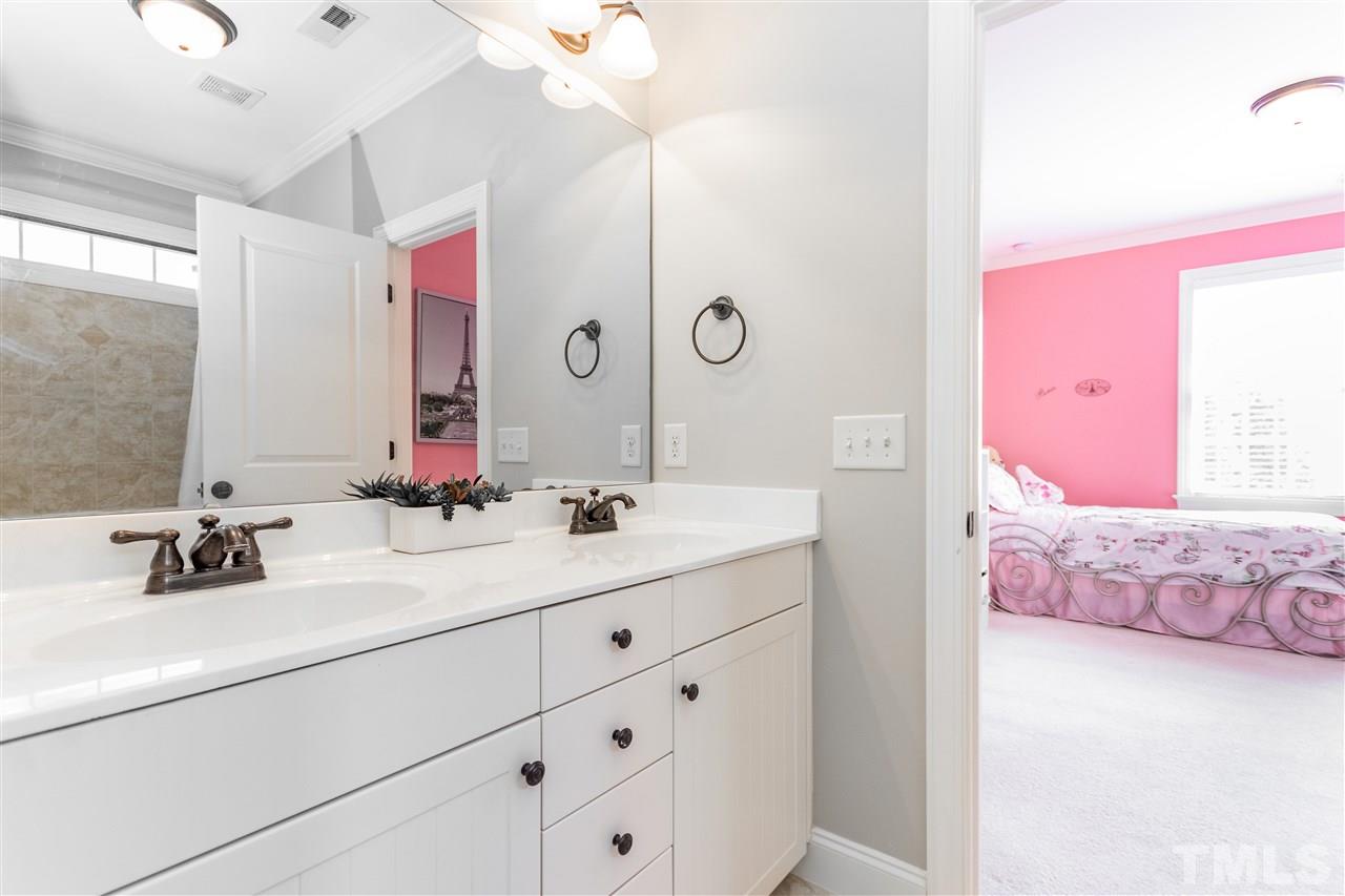 1332 Ileagnes Road Raleigh, NC 27603 - Photo 24 of 30 Jack and Jill Bathroom