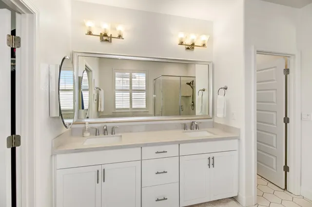 a view of a garden with lawn chairs and a lawn chairs