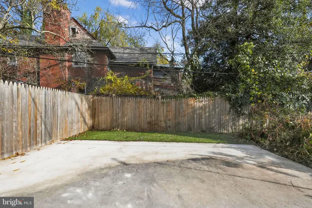 a backyard of a house