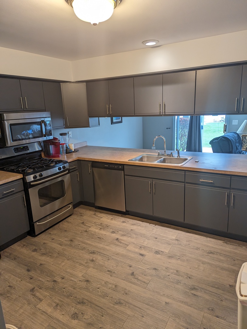 25196 Faraday Road, Unit 1 Manhattan, IL 60442 - Photo 17 of 19 a kitchen with stainless steel appliances granite countertop a sink and a stove