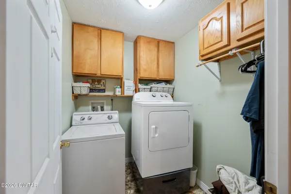 a room with storage and utility