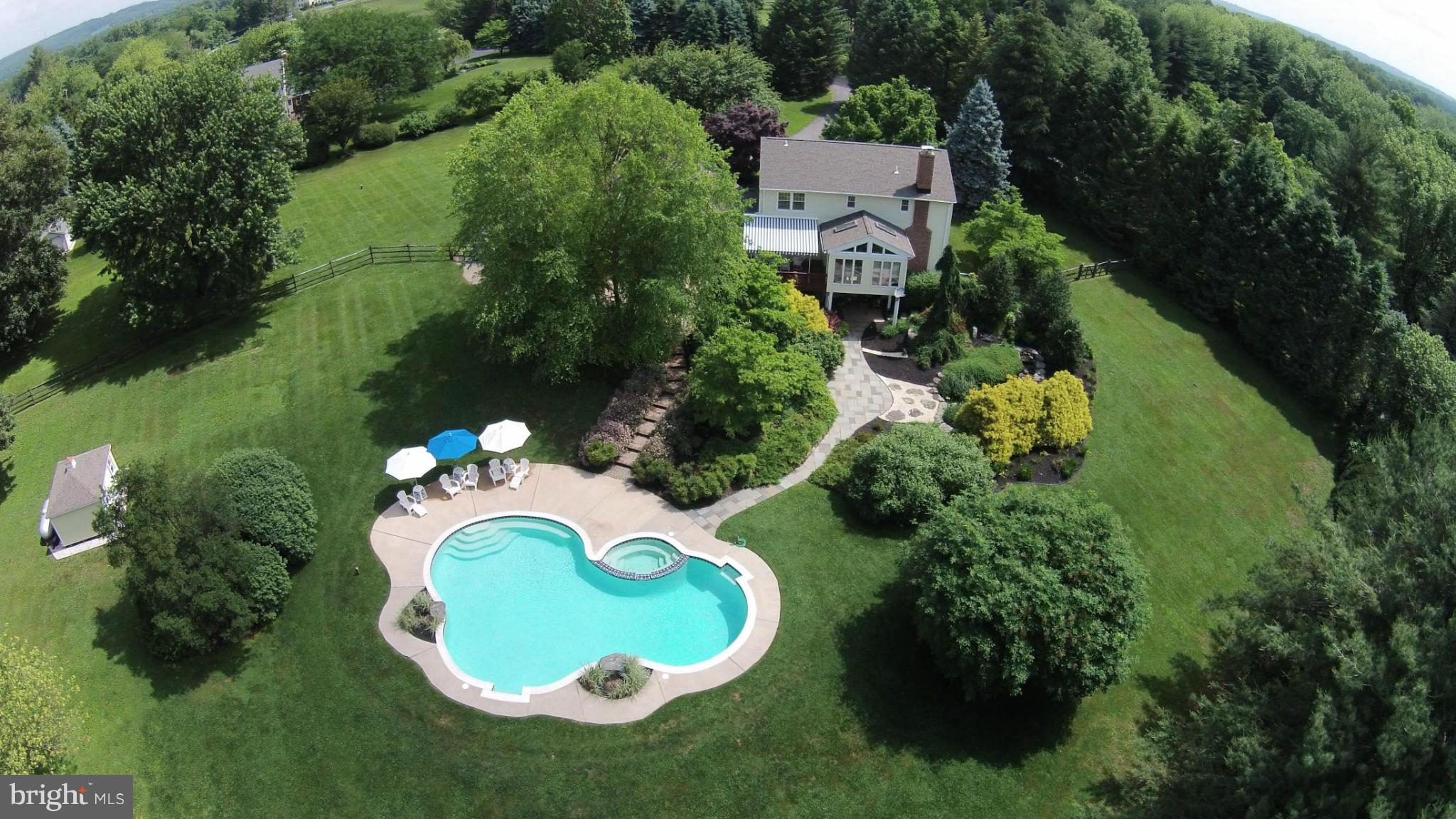 2807 Monkton Road Monkton, MD 21111 - Photo 8 of 30 an aerial view of a house with swimming pool and outdoor seating