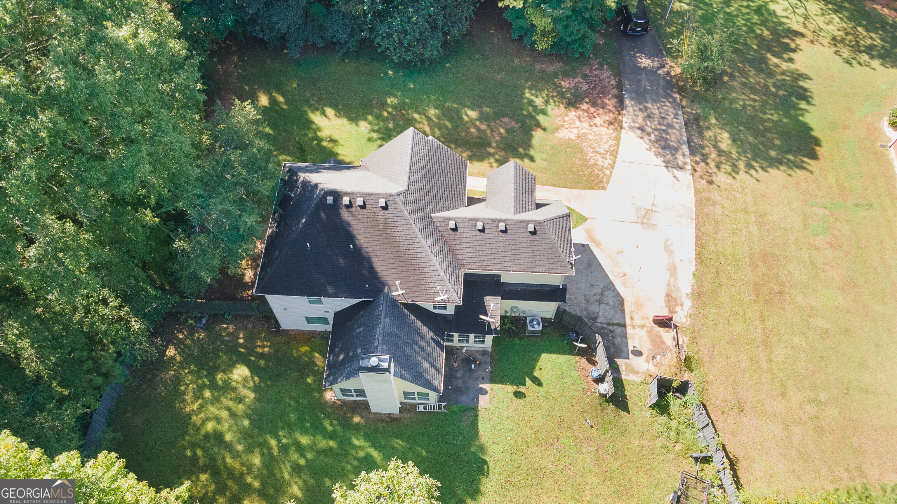 1231 Hillview Road Hampton, GA 30228 - Photo 43 of 45 a aerial view of a house with yard patio and deck