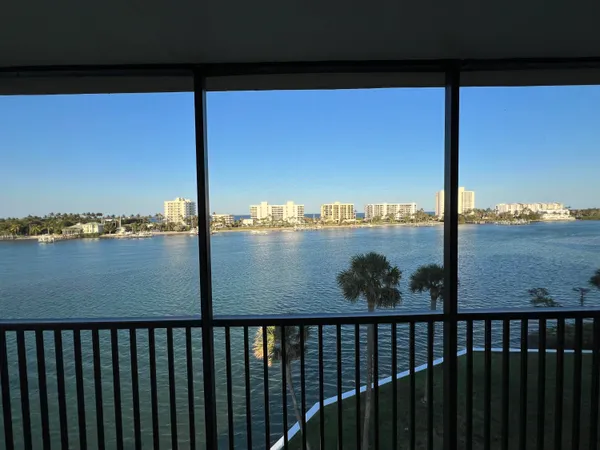 a view of balcony with city view
