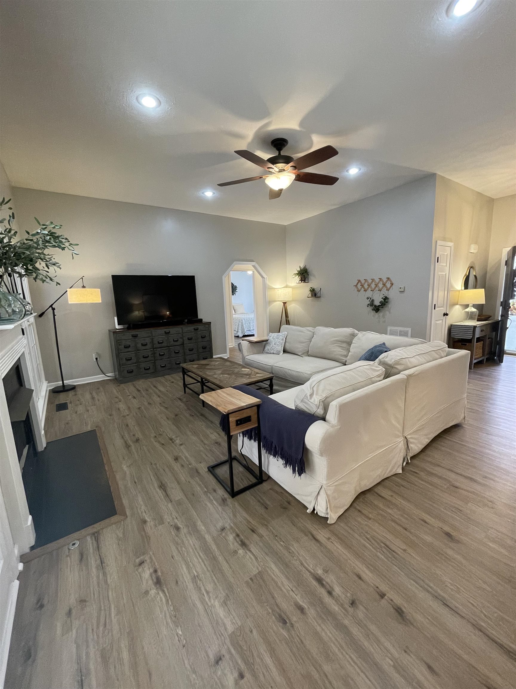 111 Rutherford Lane Stuarts Draft, VA 24477 - Photo 11 of 45 a living room with furniture and a fireplace