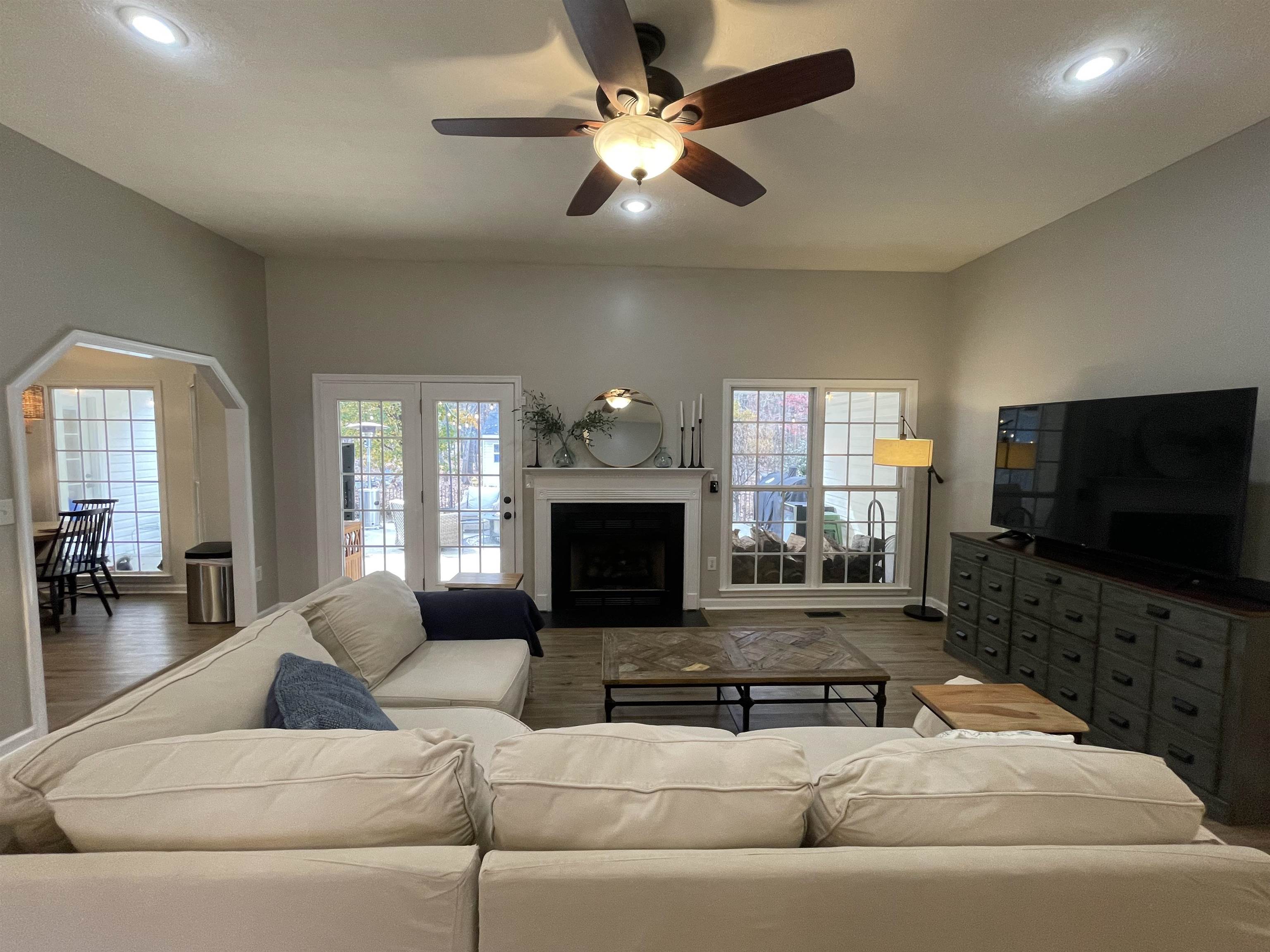 111 Rutherford Lane Stuarts Draft, VA 24477 - Photo 10 of 45 a living room with furniture and a flat screen tv