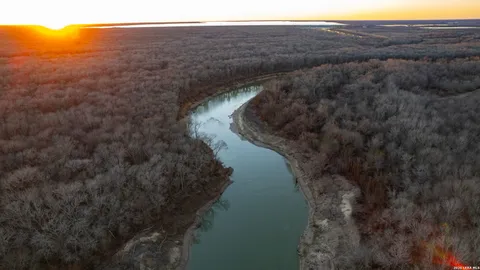 a view of lake and mountain