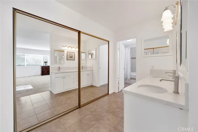 a view of a swimming pool and lounge chair