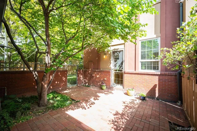 a front view of a house with a tree