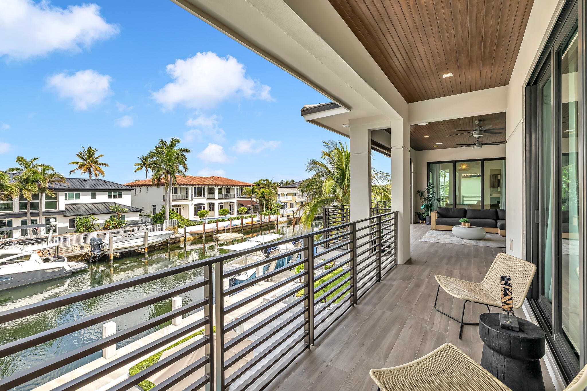 3711 Northeast 30th Avenue Lighthouse Point, FL 33064 - Photo 46 of 57 a view of a balcony with chairs