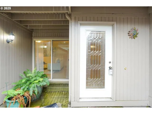 a view of a entryway door