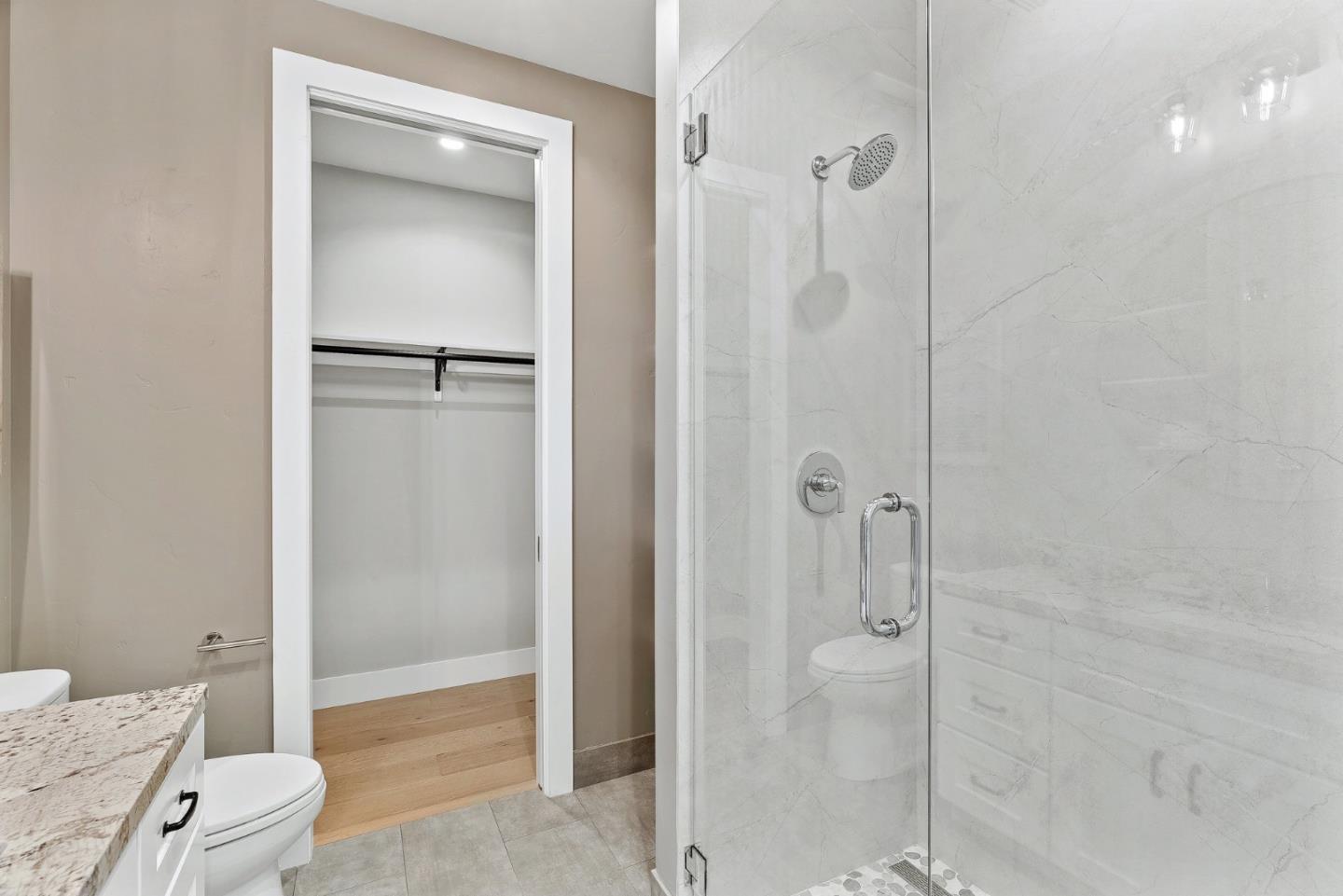 31 Indy Circle Soquel, CA 95073 - Photo 34 of 61 a bathroom with a shower and a toilet