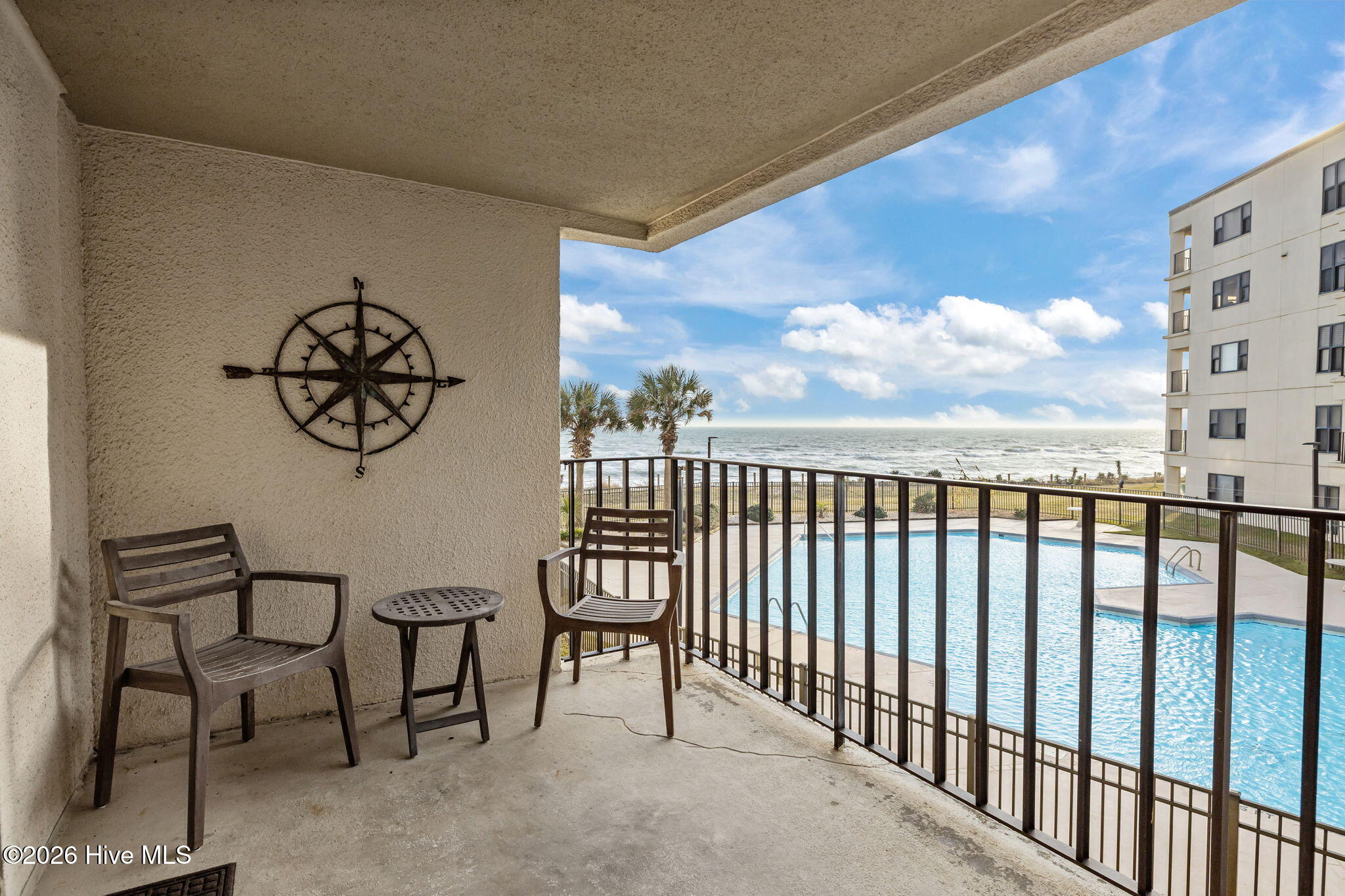 1505 Salter Path Road, Unit 228 Indian Beach, NC 28512 - Photo 11 of 41 Covered Balcony